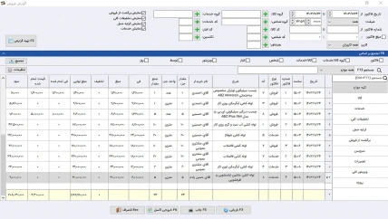 گزارش فروش نرم افزار حسابداری تاسیسات حرارتی و برودتی سیبا
