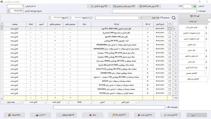 گزارش خرید نرم افزار حسابداری ابزار فروشی سیبا