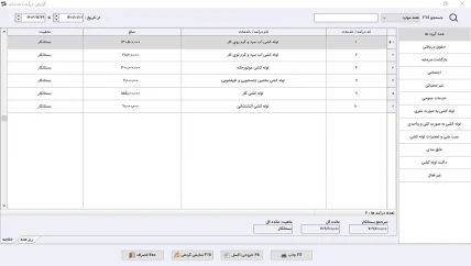 گزارش خدمات نرم افزار حسابداری لوازم بهداشتی ساختمانی سیبا