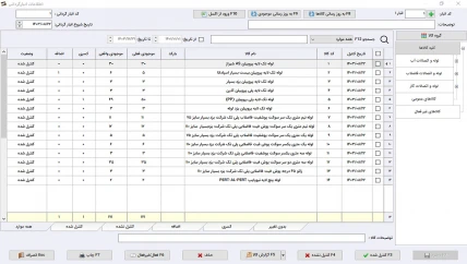 گزارش خرید نرم افزار حسابداری لوازم بهداشتی ساختمانی سیبا