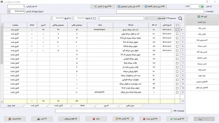 انبارداری حسابداری پوشاک سیبا